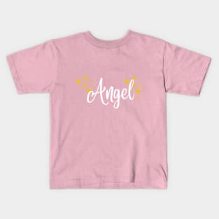 Angel t-shirt, gold dust Kids T-Shirt